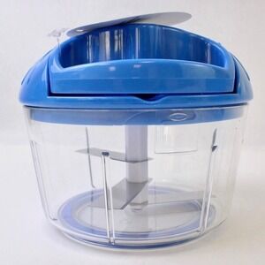 Food Chopper Manual Pull Function Blue Prepology 3-Piece Kitchen Choppers NIOB